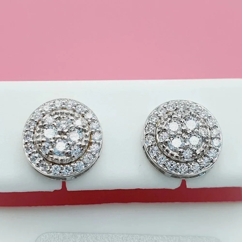 "925 Sterling Silver Cubic Zirconia Earrings, U19254588